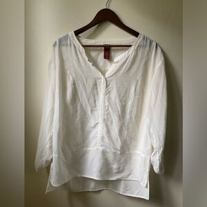 Olsen M-L 100% Silk Blouse